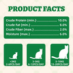 Nutritional label view of Wellix natural cat grass treats