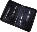 Fenice Peak seven inch 440C stainless steel straight pet shears close up.