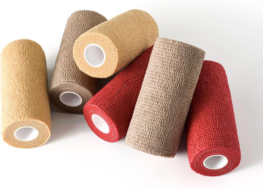 WePet Pet Wrap, Self-Adhesive, Only Sticks to Itself, Non-Woven Tape for Dog Legs, Paws, Wounds, First Aid Cohesive Gauze for Horse, Cat, Bird, Animal, 6 Rolls, 2 Inch, Pawprints A - Image 9