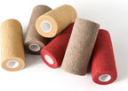 WePet Pet Wrap, Self-Adhesive, Only Sticks to Itself, Non-Woven Tape for Dog Legs, Paws, Wounds, First Aid Cohesive Gauze for Horse, Cat, Bird, Animal, 6 Rolls, 2 Inch, Pawprints A - Image 9