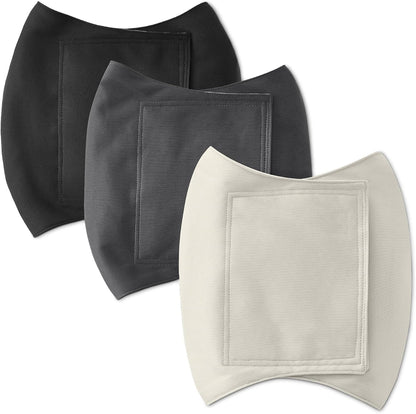Three piece set of washable male dog belly bands for marking prevention.