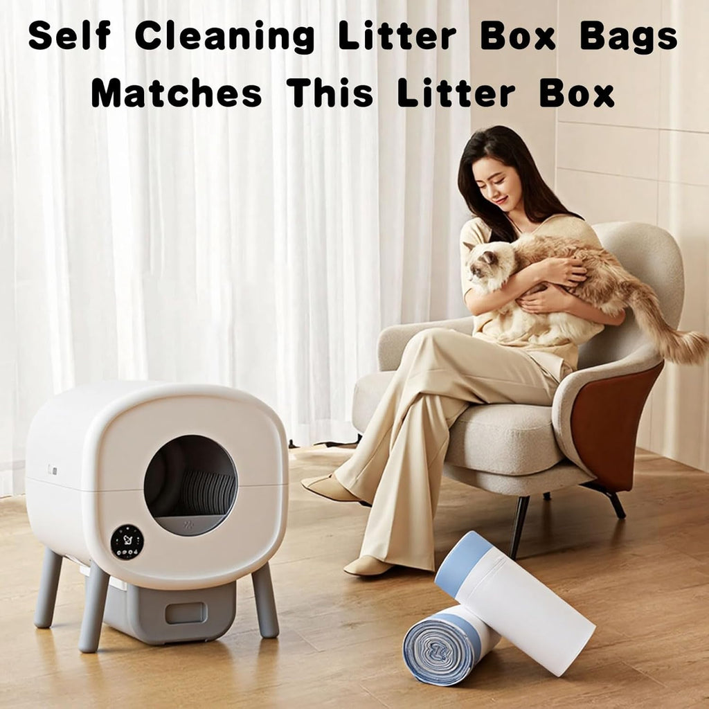 Heavy duty plastic cat litter liners showing 26 by 11.81 inch dimensions