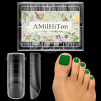 AMilHiTon clear polygel toe nail forms front view box packaging