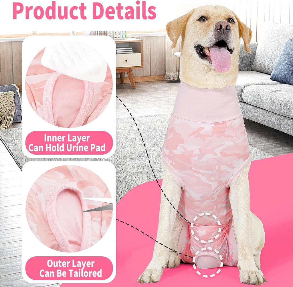 Close up of soft polyester fabric on dog surgery suit