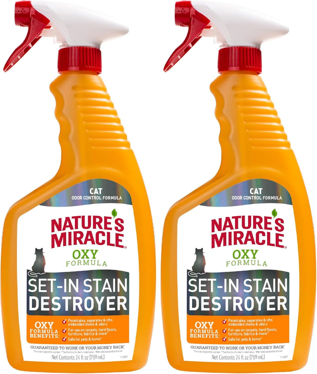 Nature's Miracle Just for Cats Oxy Stain and Odor Remover, 24 fl oz - Image 10