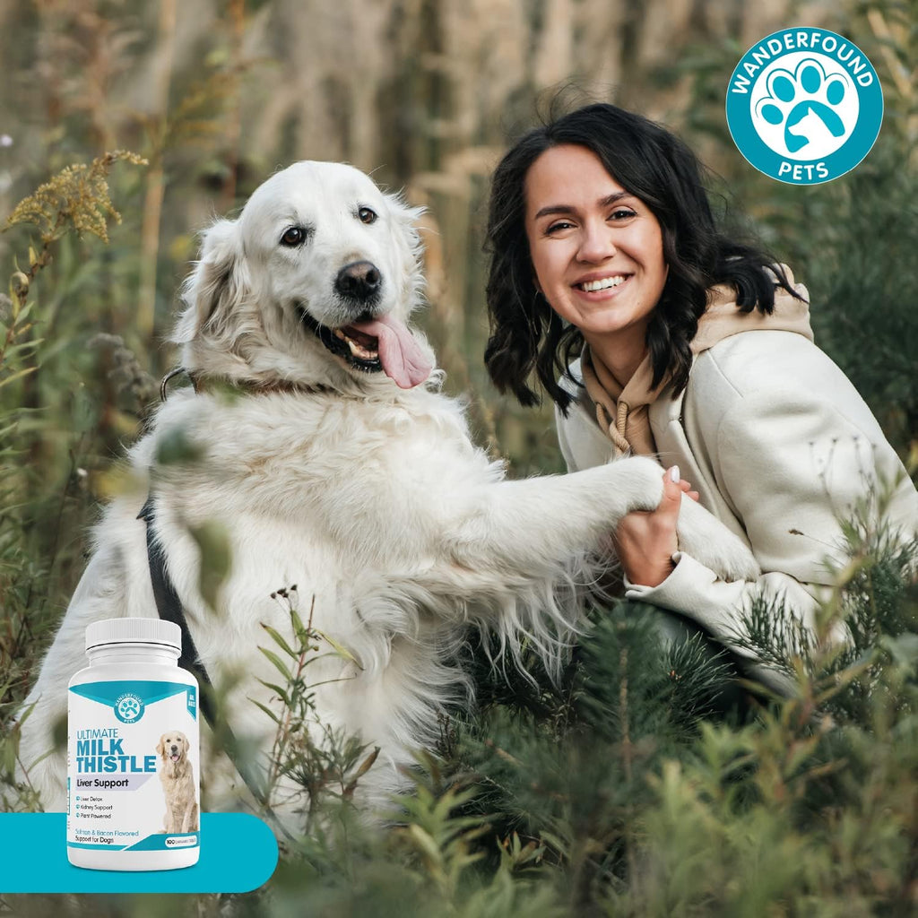 Back label of Wanderfound Pets liver detox formula