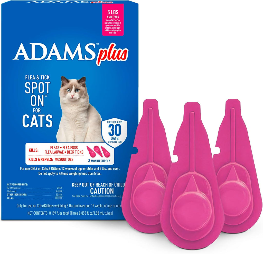ADAMS Plus Flea & Tick Prevention Spot On for Dogs, Extra Large Dogs, Kills Fleas & Ticks (Brown Dog/Deer Ticks), Kills and Repels Mosquitoes, Prevents Flea Infestations, 3-Month Supply, 3 Pack - Image 13