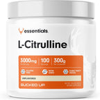 Bucked Up L-Citrulline powder container front view showcasing branding and net weight