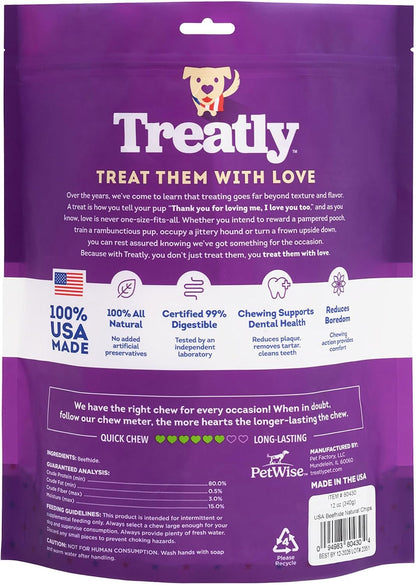 Premium natural flavor dog rawhide chips for dental health