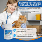 Morvequa deworming tablets for cats showing the scored line for easy dosage splitting