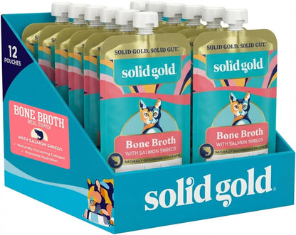 Solid Gold Bone Broth Cat Food Topper - Limited Ingredient Lickable Cat Broth Pouches w/Chicken Protein Shreds & Collagen for Hydration & Gut Support - Easy to Serve Gravy for Cats Meal Topper - 12ct - Image 11