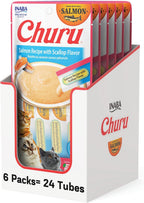 INABA Churu Cat Treats, Lickable, Squeezable Creamy Pure Cat Treat with Green Tea Extract & Taurine, 0.5 Ounces Each Tube, 24 Tubes (4 per Pack), Chicken Recipe - Image 13