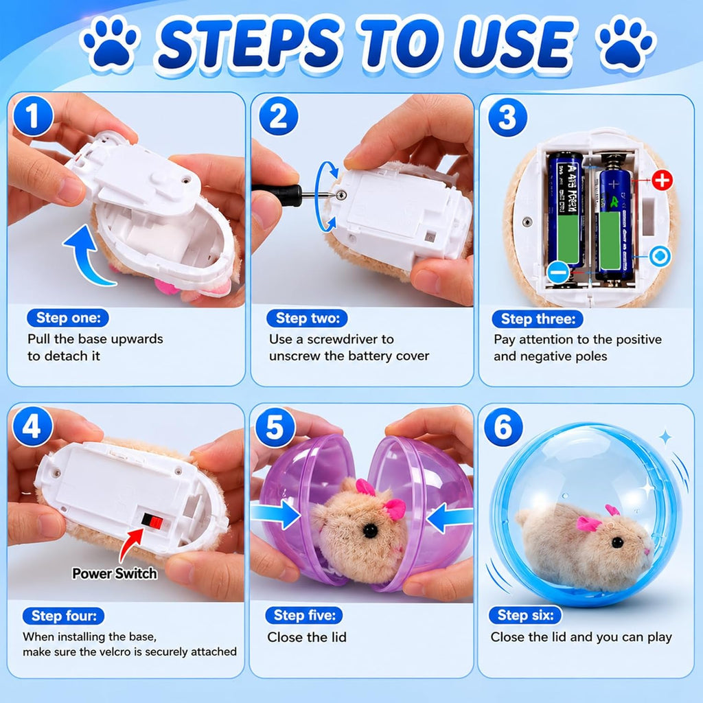 Top angle of Sidmund interactive pet ball for cats and dogs