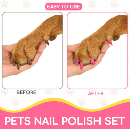 Close up of Olingyou non toxic dog nail polish applicator tip