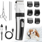 HEAPETS Dog Grooming Clippers, Low Noise, Electric Quiet, Adjustable Clipper Comb, Rechargeable Cordless Dog Hair Clippers for Dogs Cats Pets, Gold - Image 10