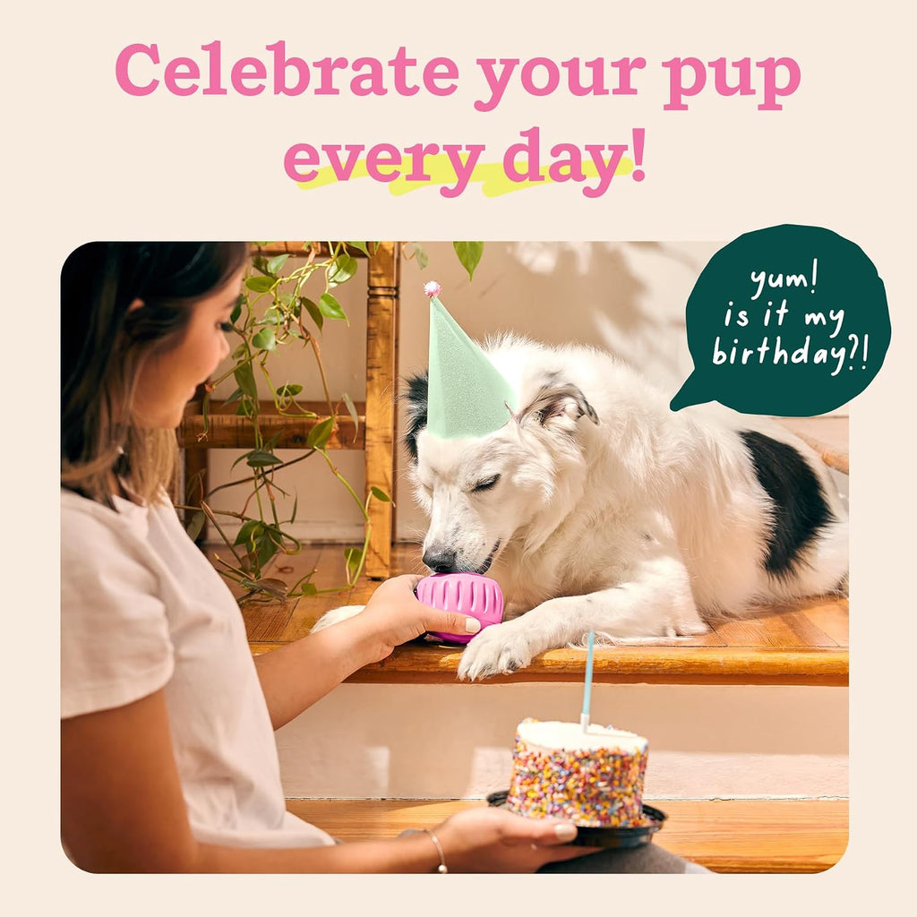 Side profile of Woof Party Pupsicle for large dogs