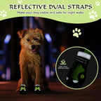 Close up of durable waterproof fabric on dog shoes