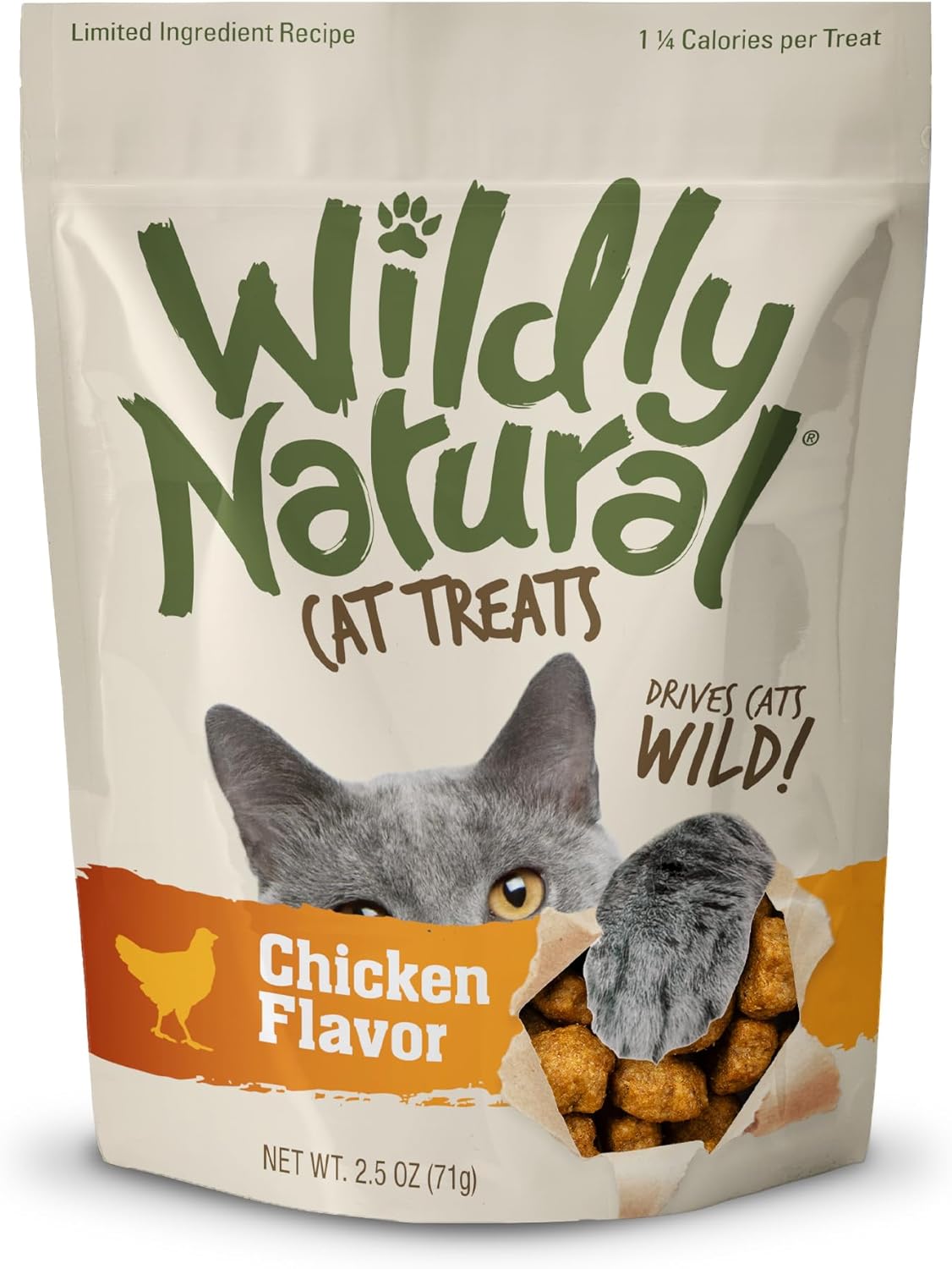 Wildly Natural Cat Treats, Low Calorie Cat Treats, No Grains, Healthy Snacks Made with Natural Ingredients, Kitten Essentials, High Protein Snack, Tuna Flavor, 2.5 oz - Image 9