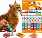 Cat Treats Lickable | Grain-Free Cat Food Toppers, High Protein | Creamy Puree Squeeze Ups with Vitamin E & Taurine, Digestible Formula | 0.5 oz. Each Tube, Chicken & Seafood Mix Variety | 45 Tubes - Image 11