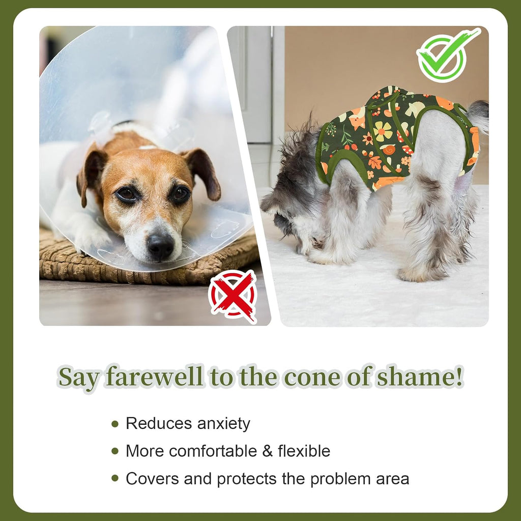 High elastic pet medical onesie for small medium large dogs belly wound care