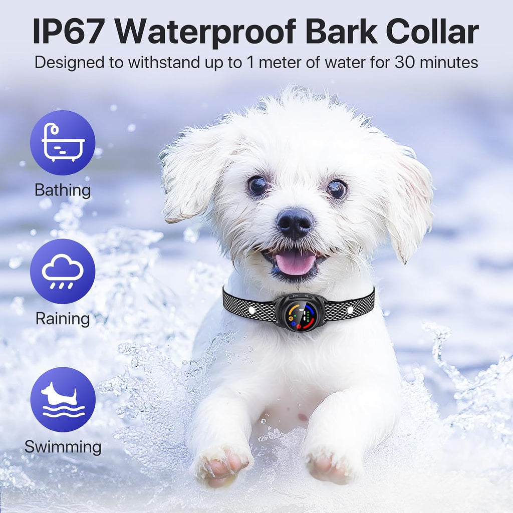 Ricivi waterproof dog collar for small dog training