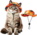 Cat Hats for Cats Only, Cat Sun Hat Sphynx Hat with Ear Hole Kitten Headwear Sun Sombrero Caps Summer Cat Cowboy Hats, Pet Chihuahua Sunscreen Baseball Outdoor Climbing Cap - Image 9