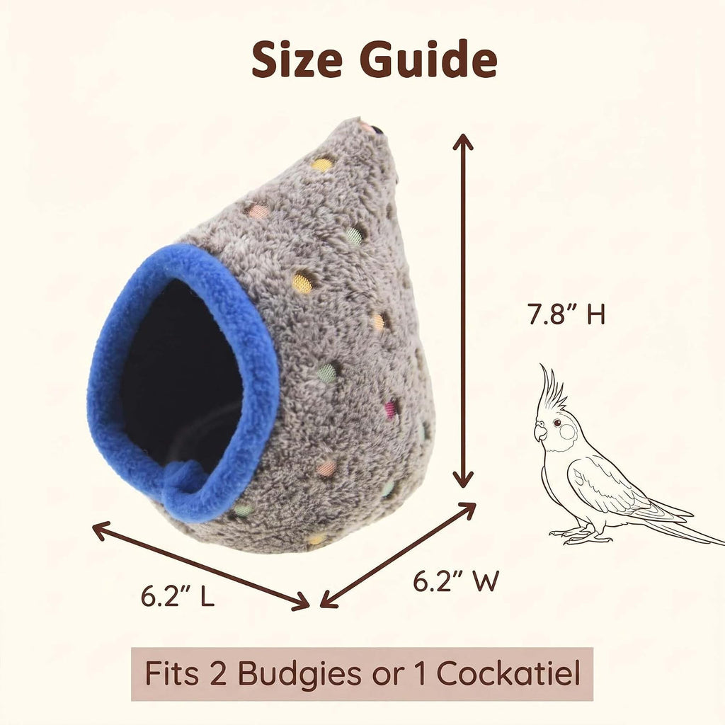 Bird Nest Parrot Bed Hut Hammock for Parakeet Cockatiel Love Bird - Image 6
