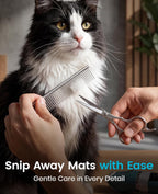 oneisall Cat Clippers for Matted Hair, 5-Speed Quiet Cat Grooming kit - Image 7