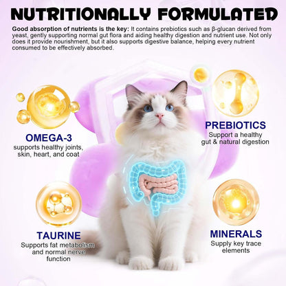 ALIVO cat multivitamin crunchy bites showing texture details and soft center design for easy feeding