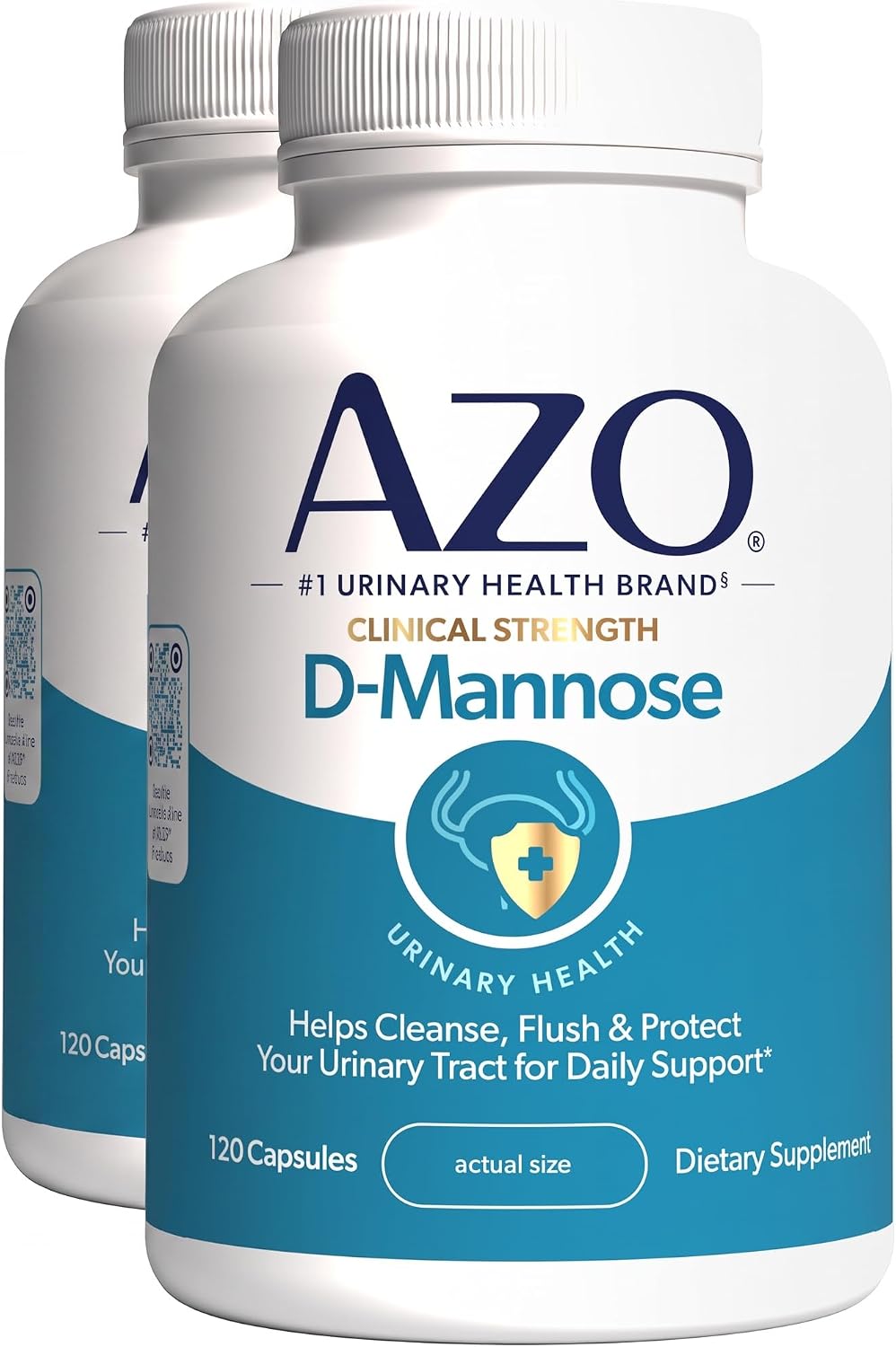 AZO D-Mannose Supplement for Women & Men, Clinical Strength, 120 Capsules - Image 9