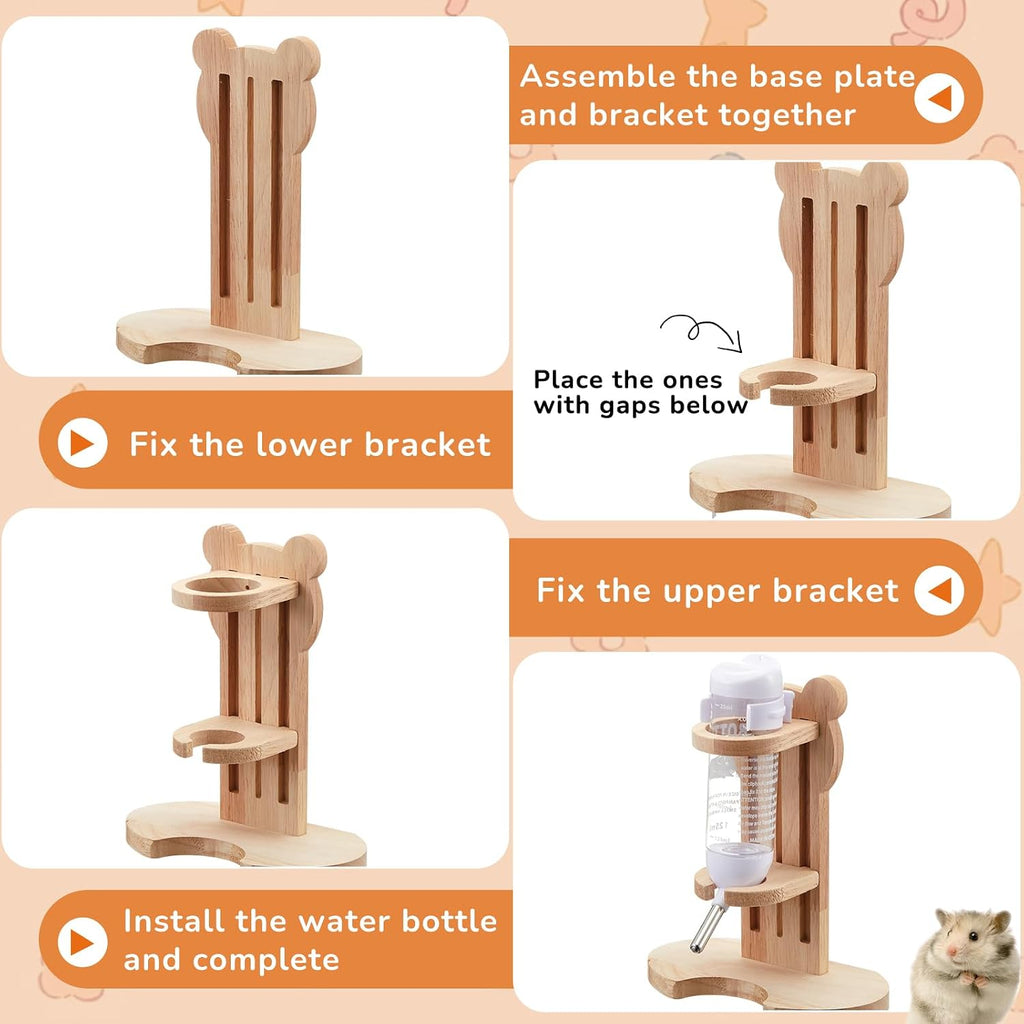Sonwyoung natural wood and straw chew toys variety pack for small animal dental health.