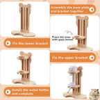 Sonwyoung natural wood and straw chew toys variety pack for small animal dental health.