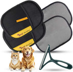 Rorodog 2-piece pet hair remover glove set front view
