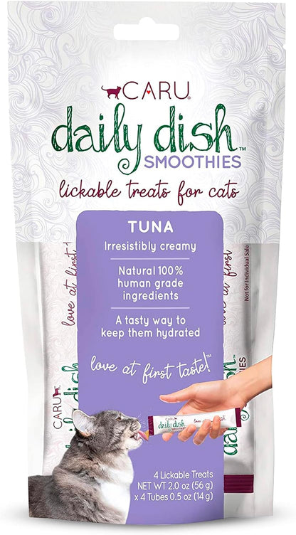 Caru - Daily Dish Smoothies - Lickable Chicken Cat Treat or Pet Food Topper - .5oz Tubes - 4 Tubes per Pack - 12 Pack - Image 13