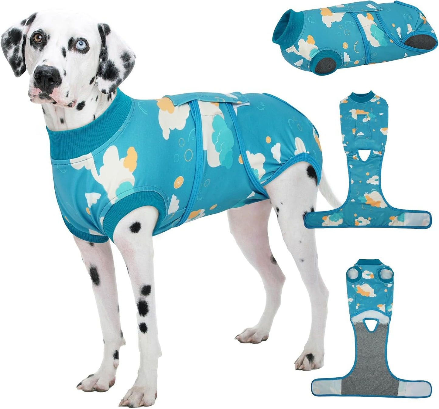 Kuoser Recovery Suit for Dogs, Soft Dog Spay Suit for Female Surgery Recovery, Breathable Dog Neuter Recovery Suit Male, Anti Licking Dog Onesie for Abdominal Wounds Cone Alternatives, Pink S - Image 13