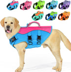 PETDSH Dog Life Jacket Large, High Flotation Dog Life Vest for Swimming Boating, Reflective Puppy Lifejacket with Superior Buoyancy and Rescue Handle, Adjustable Safety Dogs Floating Vests - Image 12