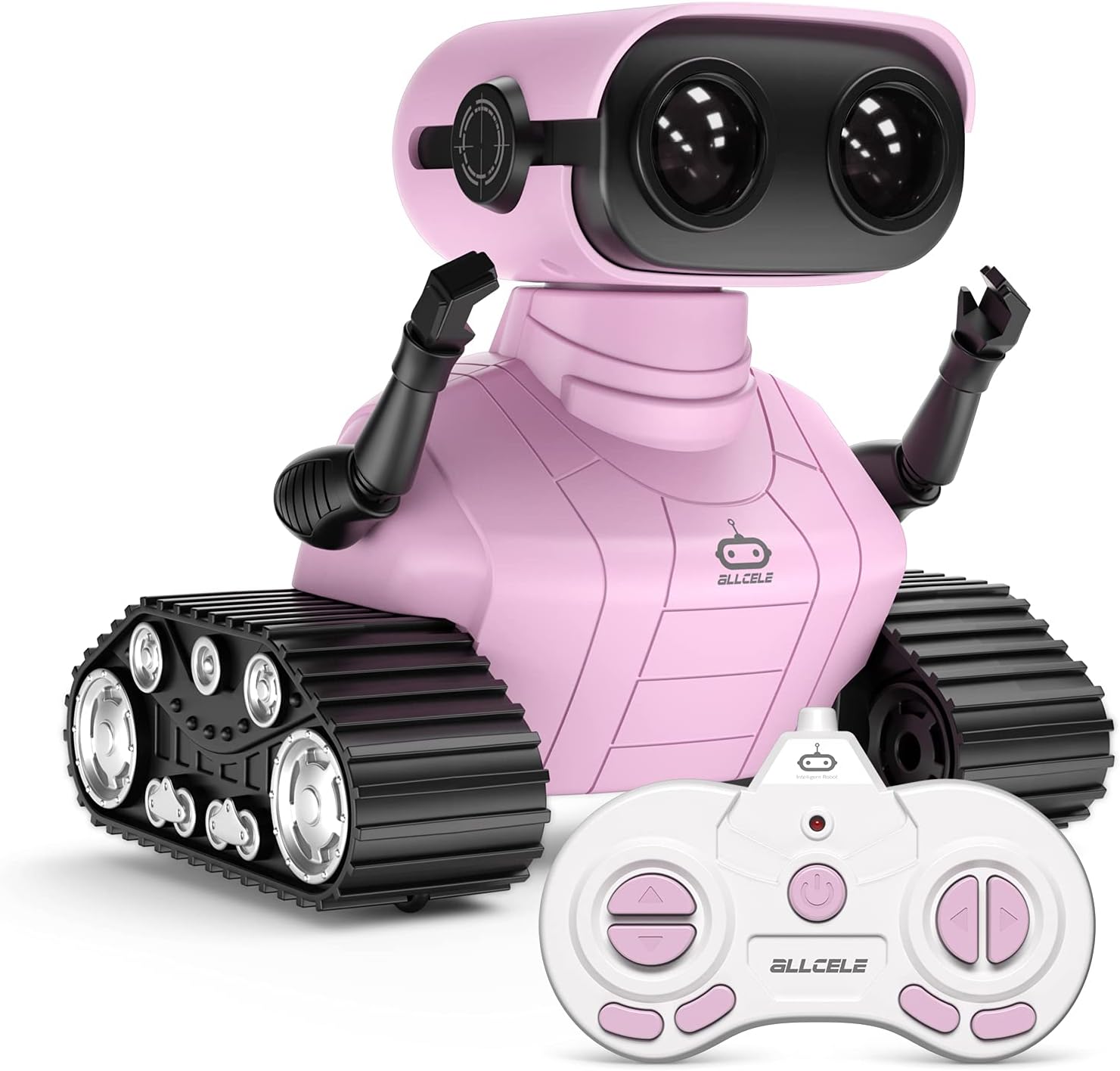 Allcele girls robot toy in pink front view