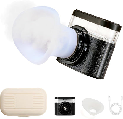 NKQ Eye Steamer front view black portable dry eye relief device