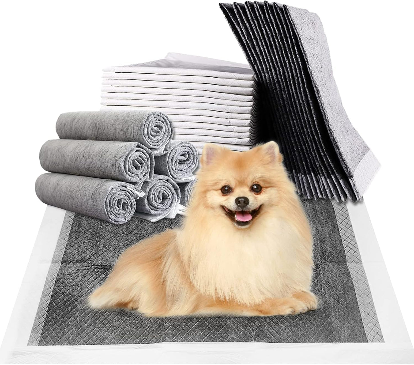 Fhiny Rabbit Pee Pads, 13" x 18" 100 PCS Disposable Bunny Pads Charcoal Leak-Proof Super Absorbent Potty Training Pad with Quick-Dry Surface for Dogs Puppies Cats Kittens or Small Pets - Image 13
