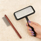 Professional tool for restoring sheepskin rug texture