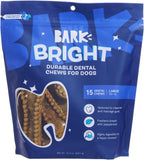 Premium natural ingredient branding on Barkbox dental chew packaging