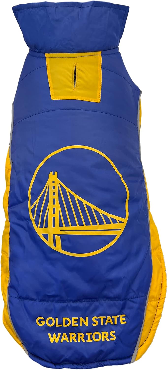 NBA New York Knicks Puffer Vest for Dogs & Cats, Size Medium. Warm, Cozy, and Waterproof Dog Coat, for Small and Large Dogs/Cats. Best NBA Licensed PET Warming Sports Jacket - Image 13