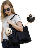 Zipper closure detail on Senior Budday travel bag for cats