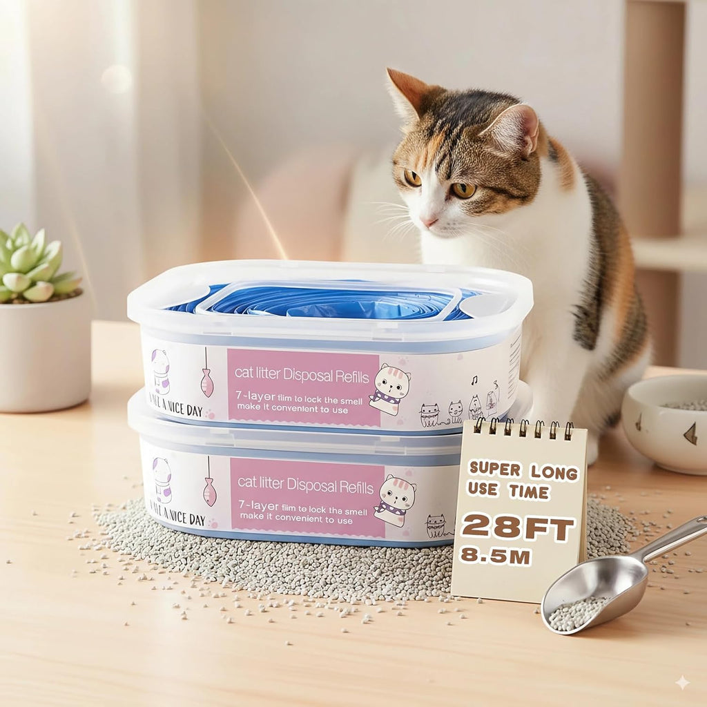 Installing the continuous film tube inside a pet waste disposal pail