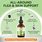 Herbal cat supplement drops with pumpkin seed nutritional facts label