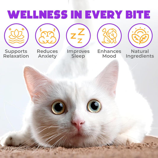 Zeno cat anxiety relief treats salmon flavor nutrition label