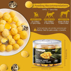 Hkpetty freeze dried cat and dog treats showing pure natural yolk texture