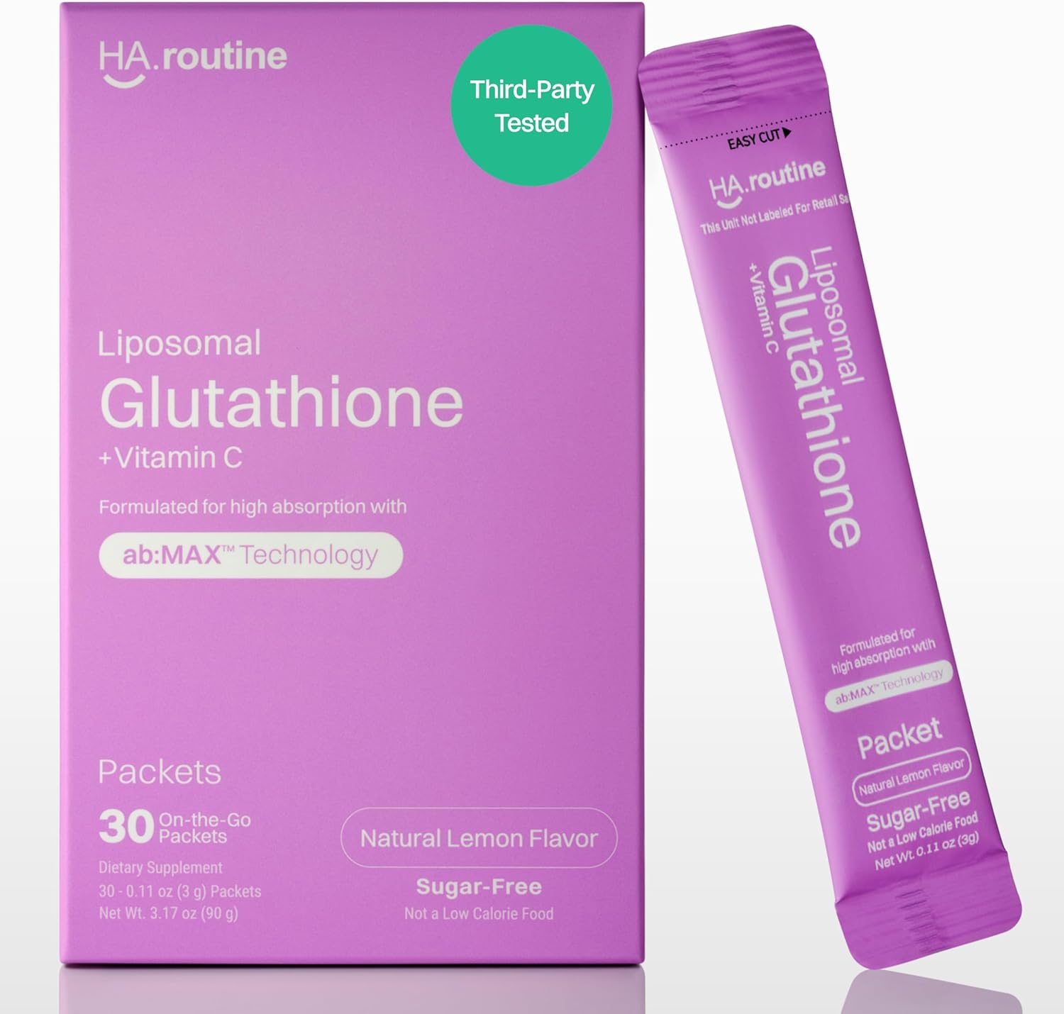 Haroutine Liposomal Glutathione Powder box front view
