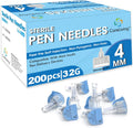 CareLiving Insulin Pen Needle 200 count box front view for diabetes care.
