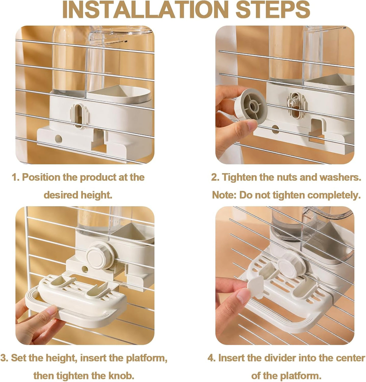 2-in-1 Quail Feeder and Waterer for Cage, Gravity Auto Bird Water Feeder - Image 7